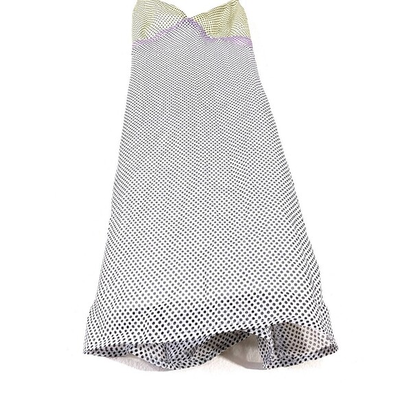 URBAN OUTFITTERS UO V-Neck Cami Mini Slip Dress Neon White Polkadot Womens Small - Picture 3 of 10